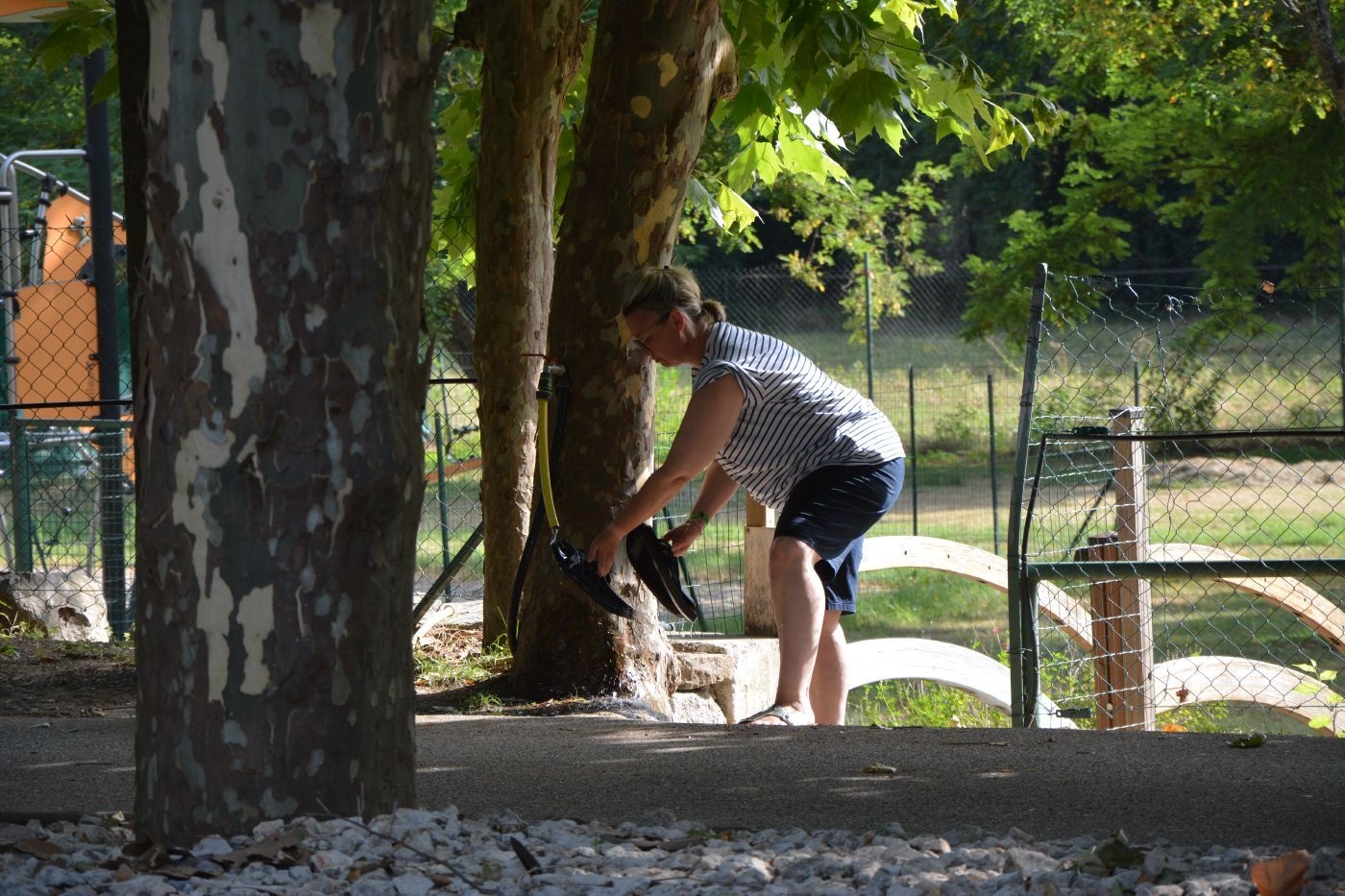 Zone de loisirs ombragée
